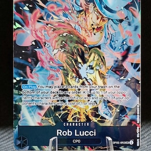 One Piece Proxy-Karte Holo – Rob Lucci OP05-093 Memorial Collection das Beste