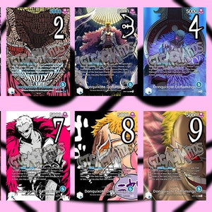 One Piece Leader 01 Benutzerdefiniertes Karten-Sammelspiel Doflamingo Kaido King Crocodile
