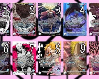 One Piece Leader 01 Custom Card Trading game doflamingo kaido king crocodile
