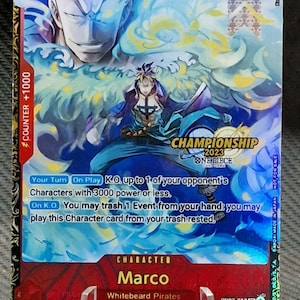 One Piece proxy card Holo - Monkey.D.Luffy OP03-013 Character Regionals 2023 Top 32 ENG version