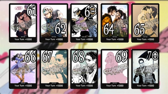 One Piece Tcg Custom Cards Don!! Valentine's Day Ship Couple Luffy