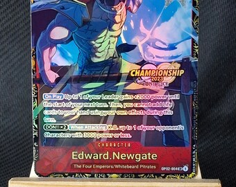 Edward Newgate OP02-004 SR [PAR] Promotion Pack Ex Vol. 1 Pezzo Unico Giapponese - Foto 3