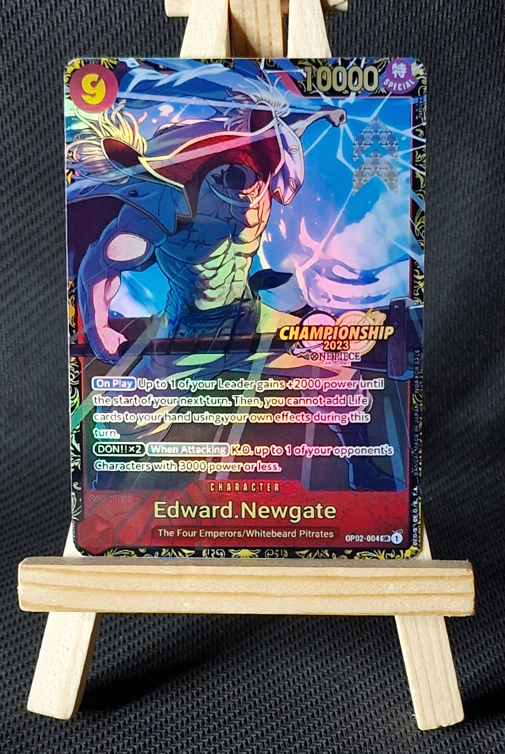 One Piece Proxy Card Holo - Edward.newgate OP02-004 Regionals 2023