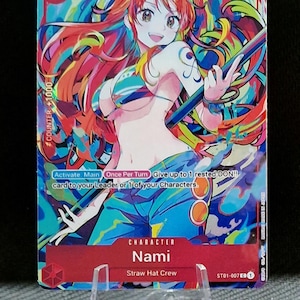 Carte proxy One Piece Holo - Nami ST01-007 Memorial Collection la meilleure