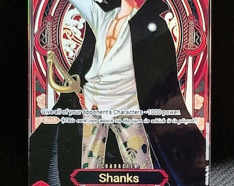 Tarjeta proxy holográfica de One Piece - Shanks OP09-004 Personaje SP OP13