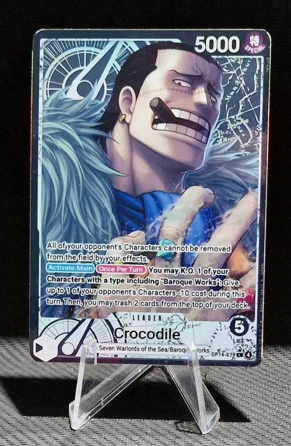One Piece Proxy Card Leader Holo - Crocodile OP14-079 Alt Art