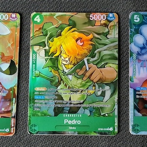 Carte proxy One Piece Holo - Carrot Pedro - OP08 Personnage Vert