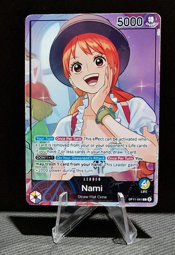 One Piece Proxy Card Leader Holo - Nami OP11-041 Alt Art Whole
