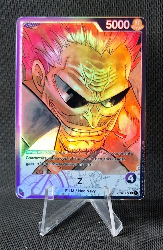 One Piece Proxy Card Holo - Z (zephyr) OP02-072 Alt Art - Etsy