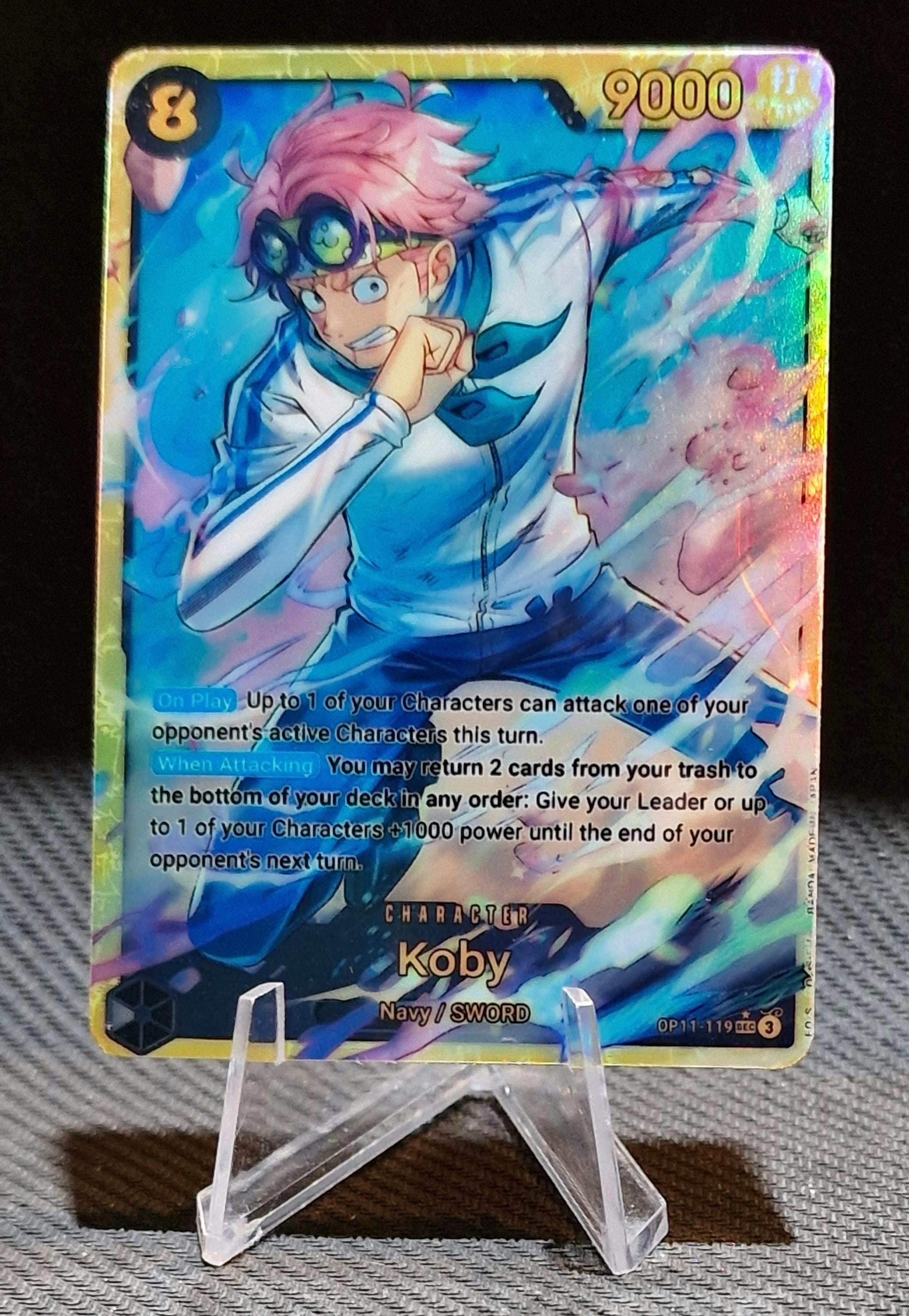 One Piece Proxy Card Holo - Koby OP11-119 Character - Etsy