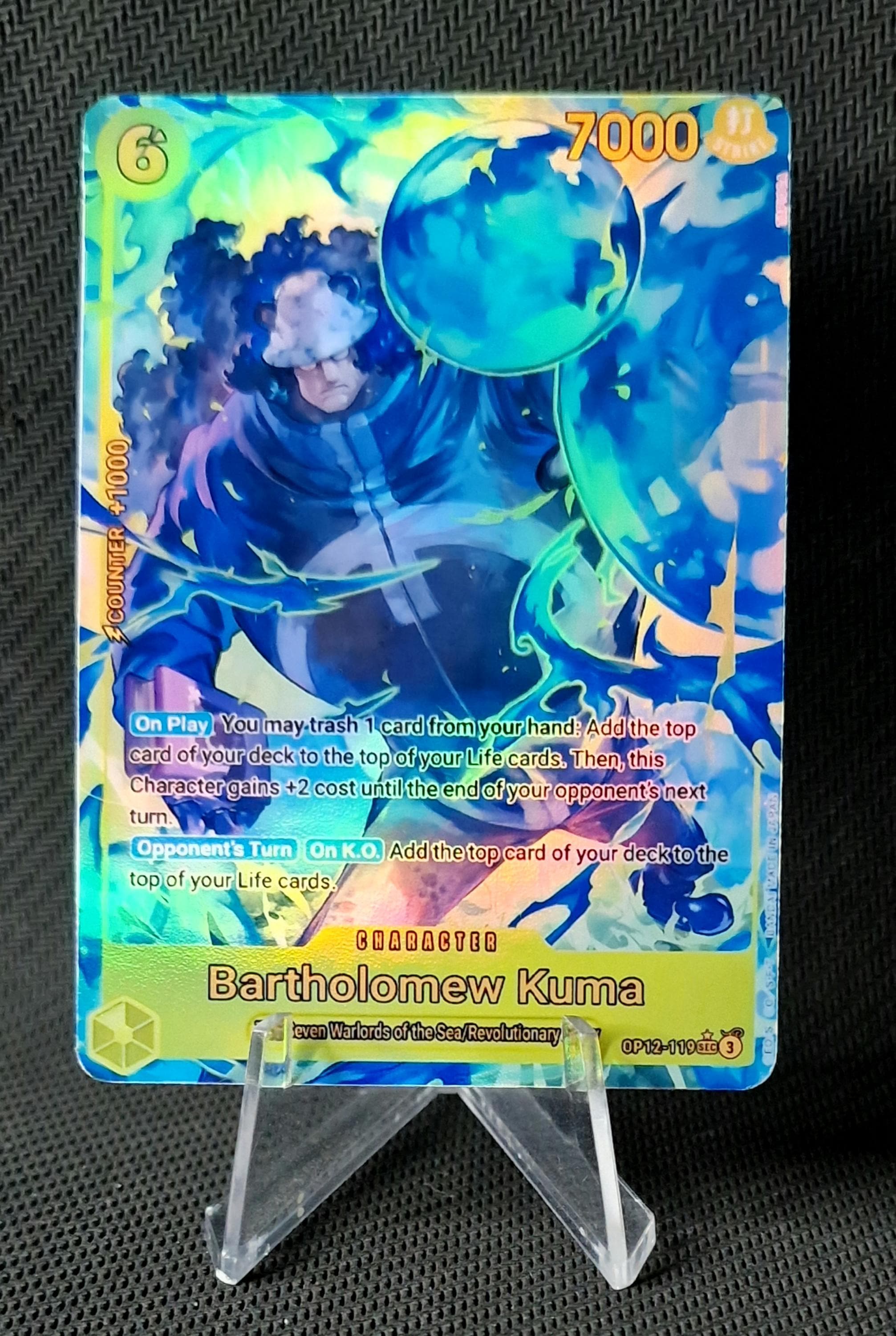One Piece Character Custom Card Proxy Bartholomew Kuma OP12-119