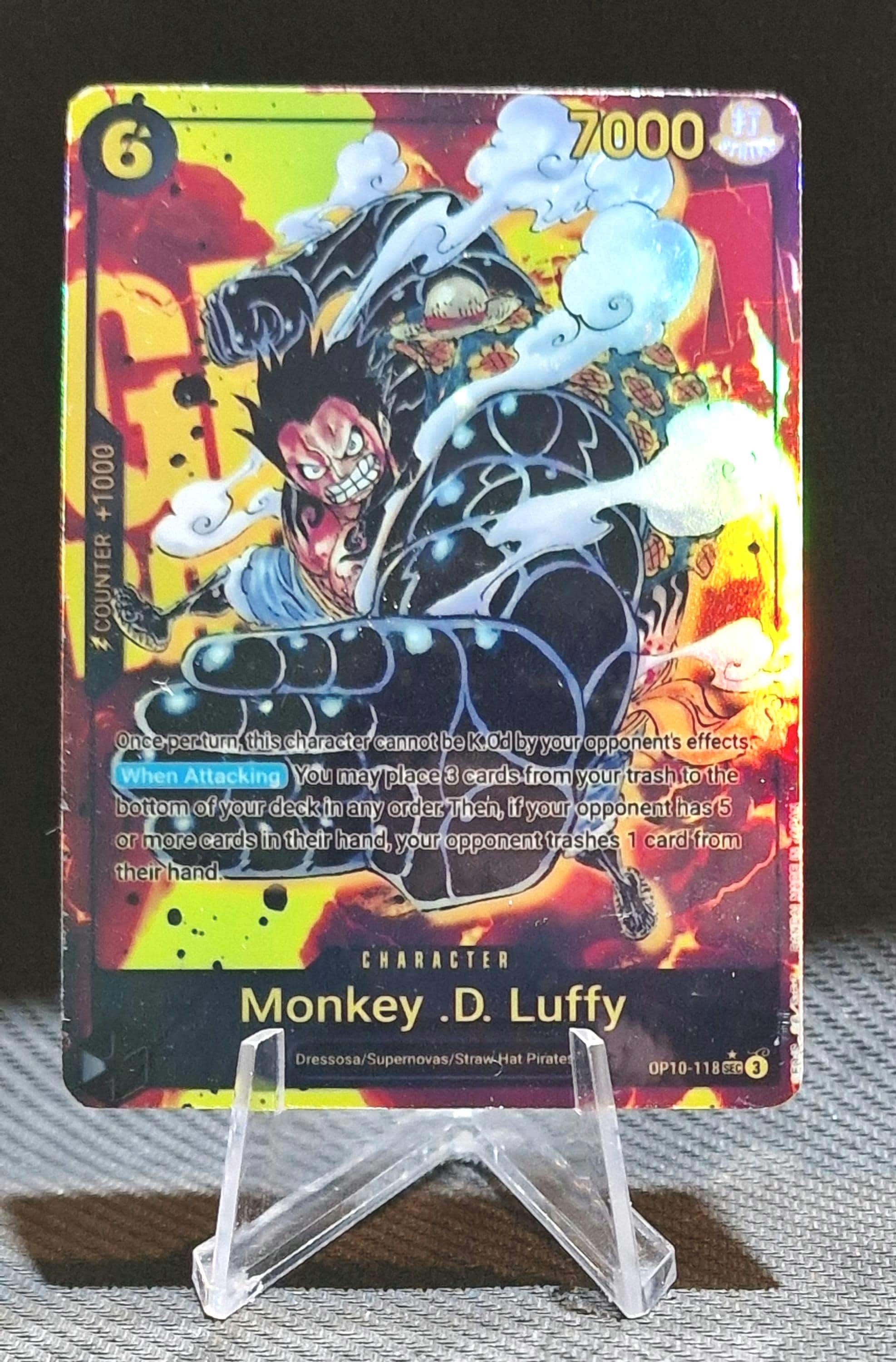 One Piece Proxy Card Holo - Monkey D. Luffy OP10-118 Character SEC - Etsy  Australia