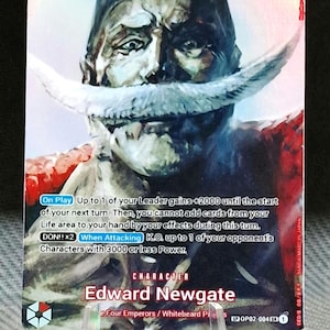 One Piece Proxy-Karte Holo - 0uki Edward.Newgate P02-004 Sonderzeichen OP04