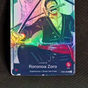 One Piece Charakter Manga Art Custom Card Proxy Roronoa Zoro OP 01