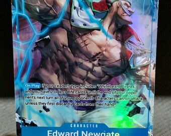 One Piece Proxy Card Holo - Edward Newgate OP08-043 Character - Etsy