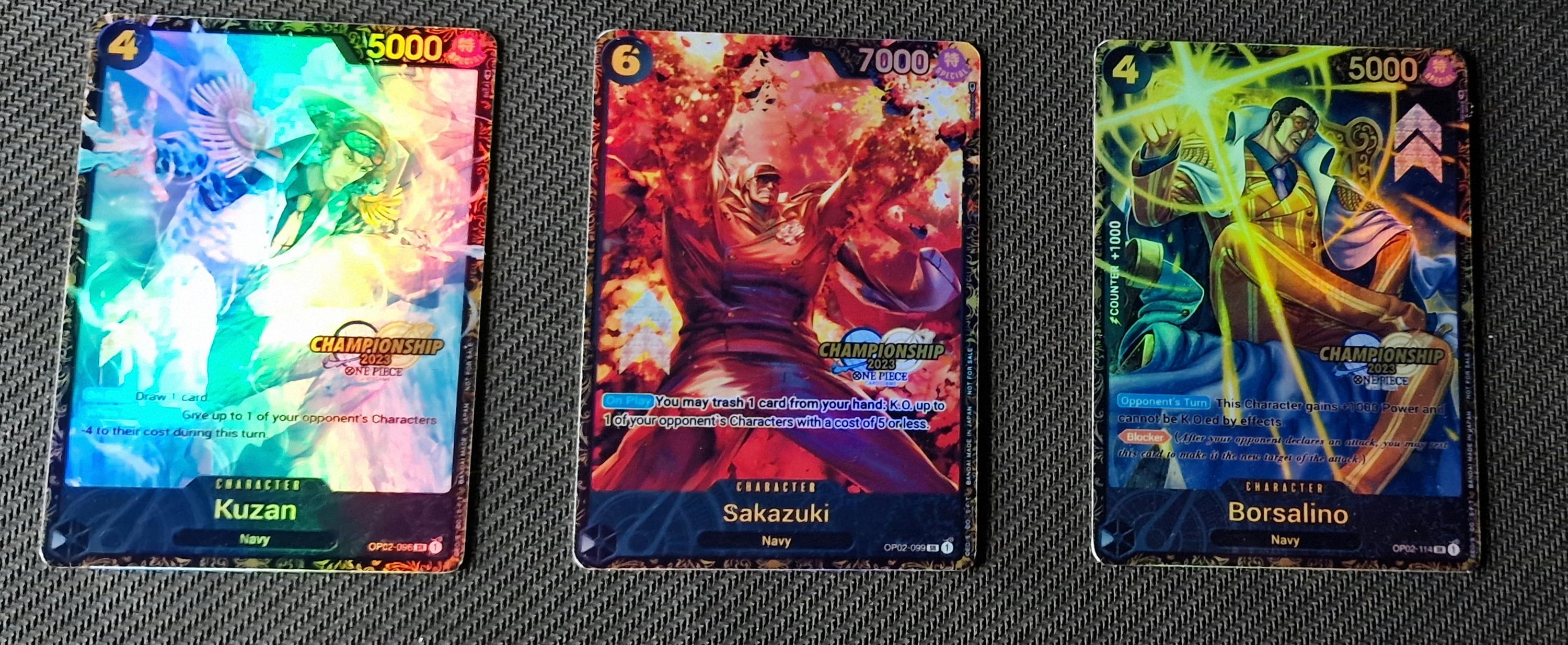 One Piece Proxy Card Holo - Kuzan Sakazuki Borsalino - OP02-096 099 114  Character Regionals 2023 Top 64 32 16 - Etsy