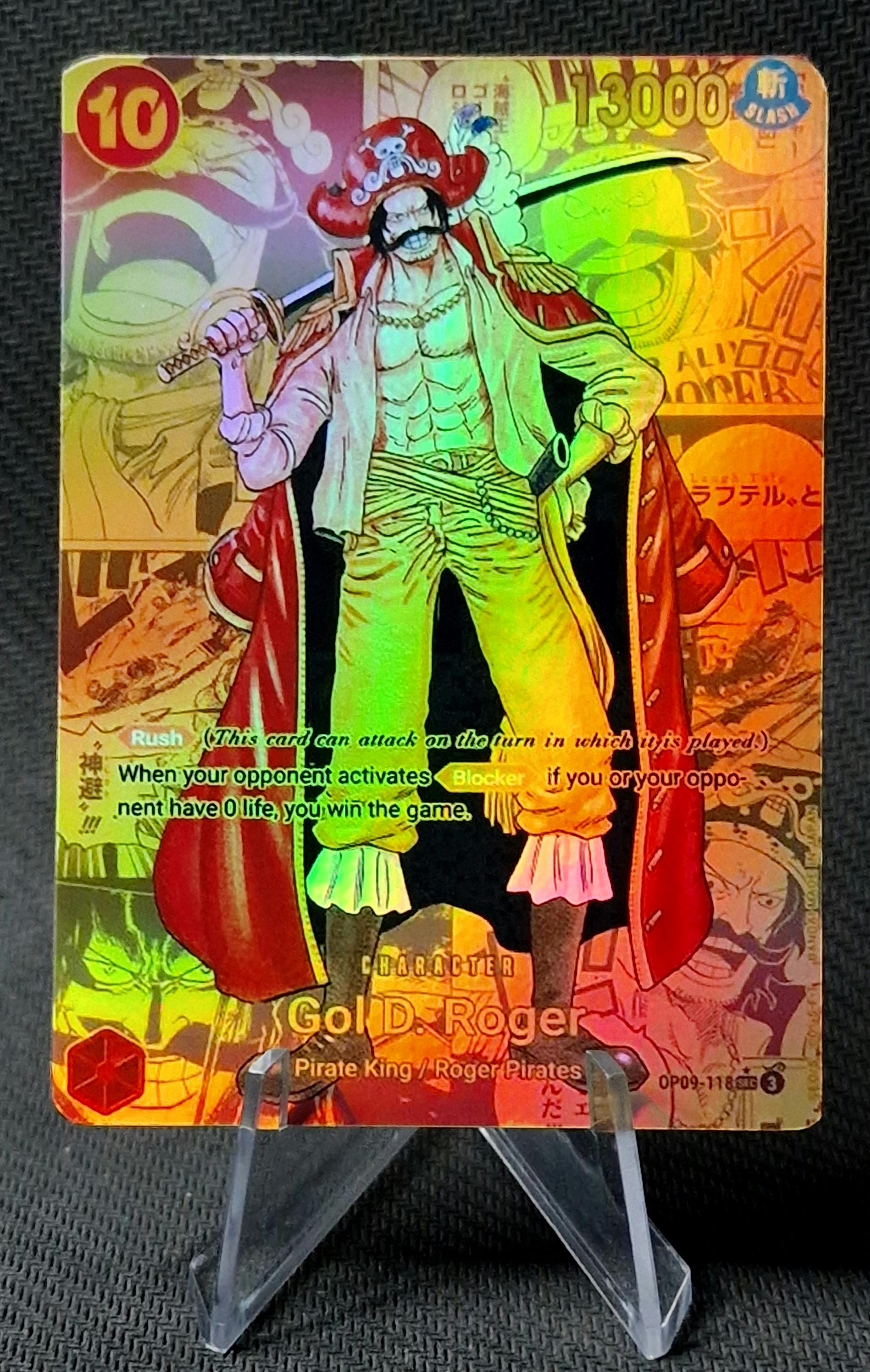 One Piece Character Manga Art Gold Custom Card Proxy Gol D