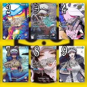 One Piece Leader 01 Jeu de cartes personnalisé Luffy Trafalgar Law Zoro Oden