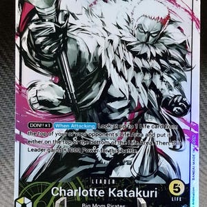 One Piece Proxy-Karte Holo - Charlotte Katakuri Leader OP03-099 Alt Art