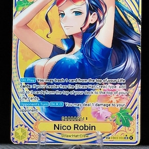 nico robin blue dress EB03-055 Nico Robin (SR*) – TCG Corner main image 1