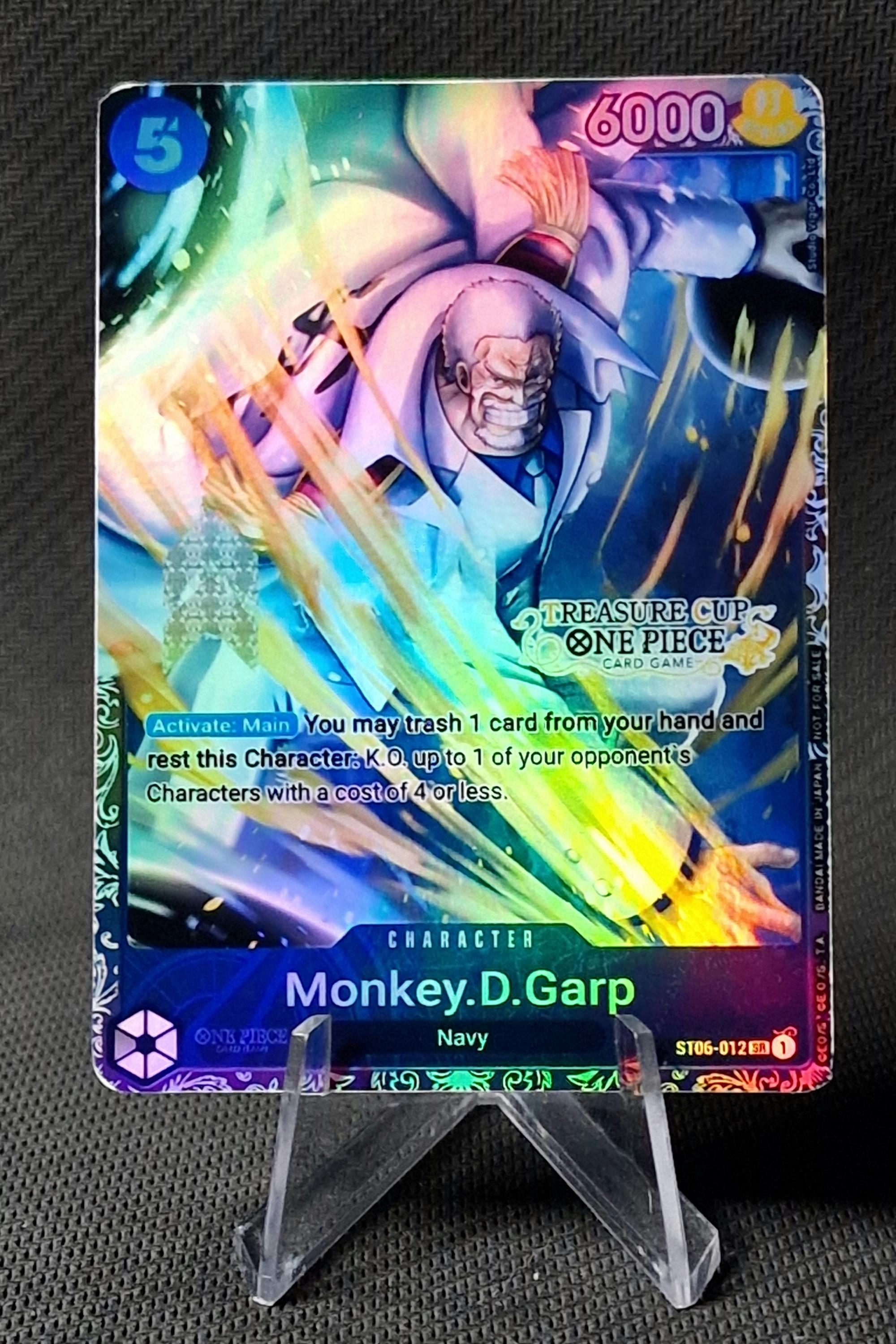 One Piece Proxy Card Holo - Monkey.d.garp ST06-8012 Treasure Cup