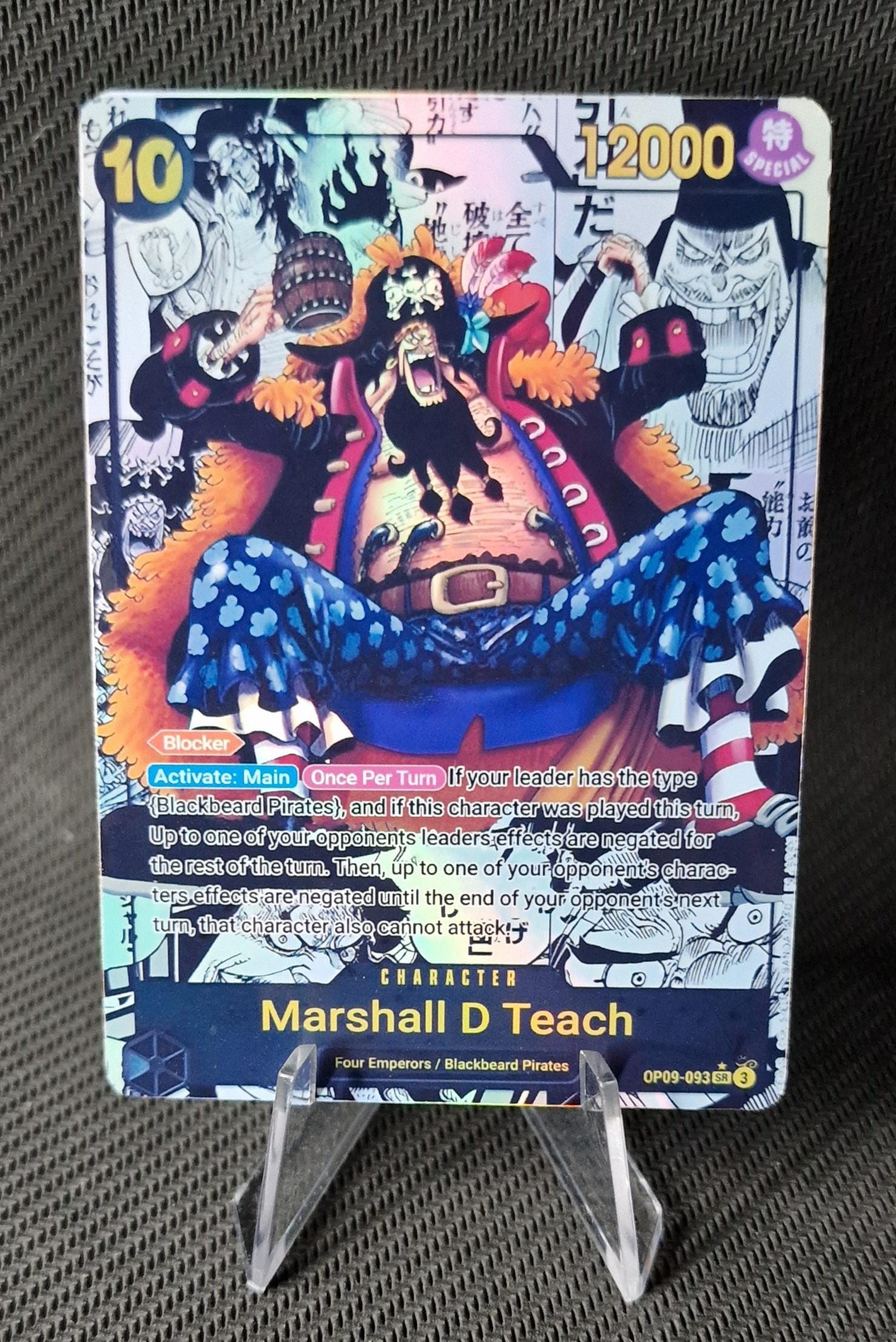 One Piece Character Manga Art Custom Card Proxy Marshall D Teach 