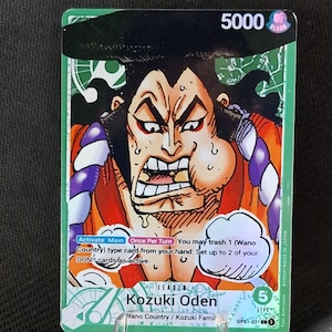 Carte proxy One Piece Holo - Kozuki Oden Leader OP01-031 Alt art