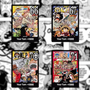 Une pièce DON !! - Carte personnalisée - Fait main - Couvertures manga set 2