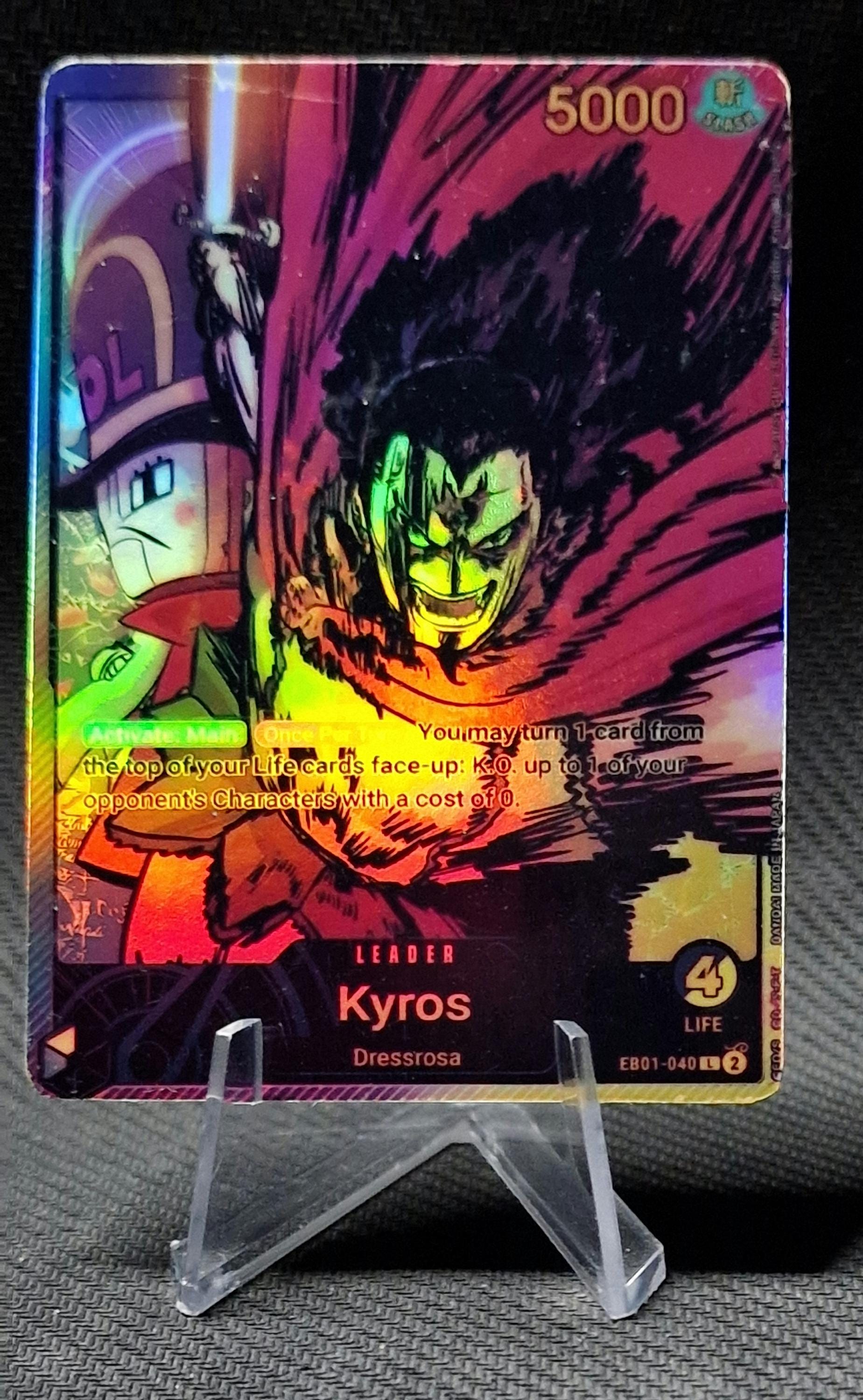 One Piece Proxy Card Holo - Kyros Leader EB01-040 Alt Art - Etsy