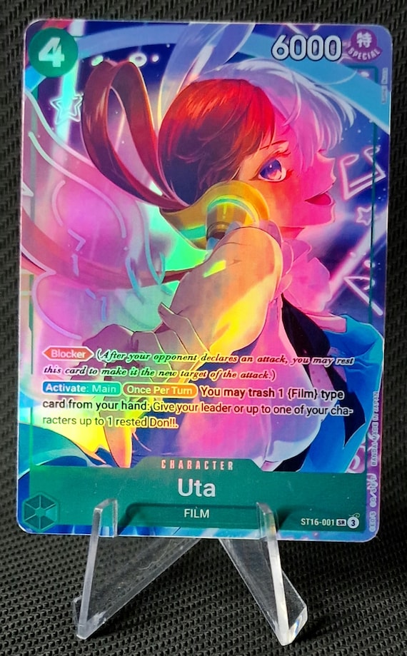One Piece Proxy Card Holo - Uta ST16-001 Memorial Collection the
