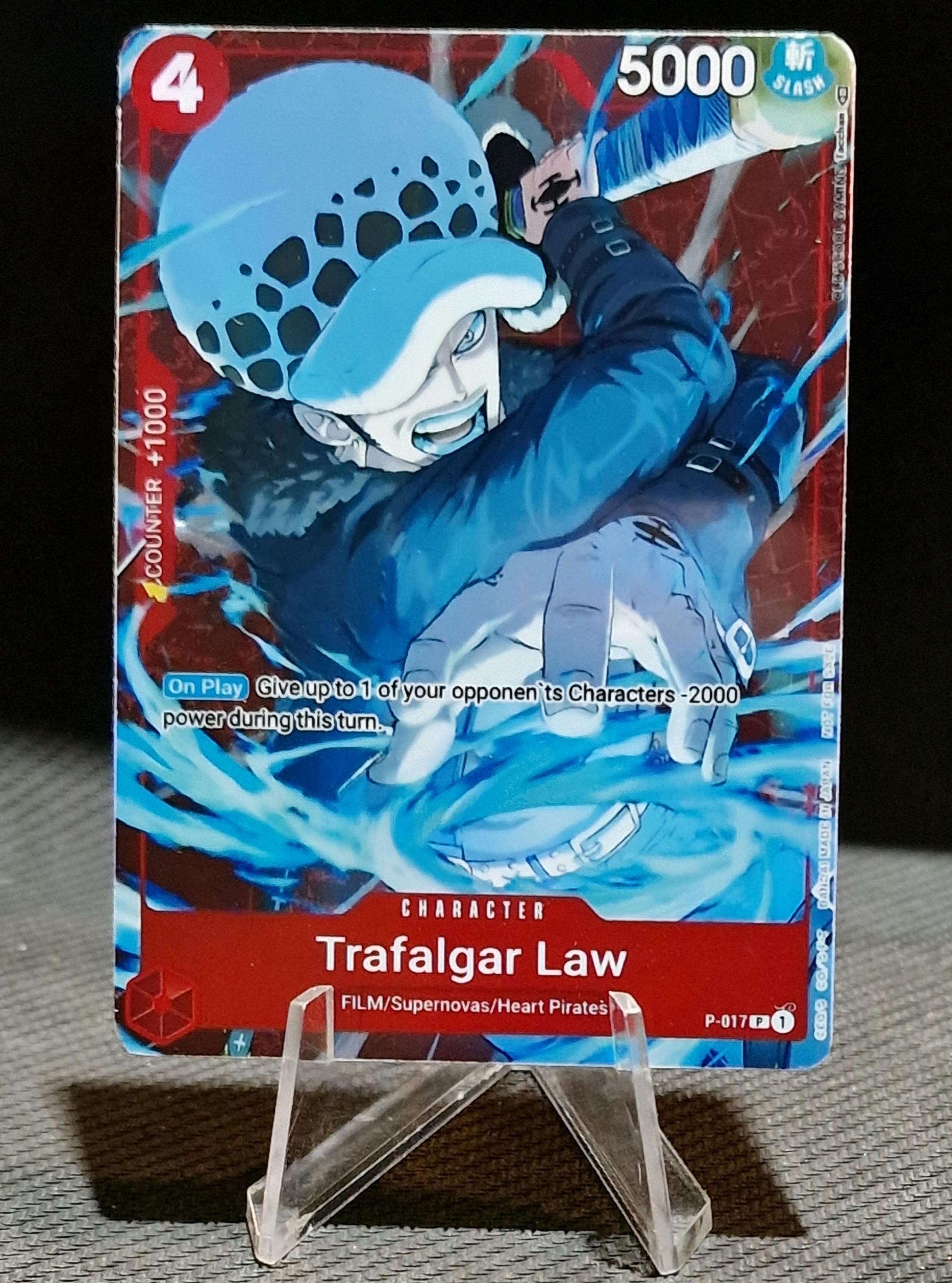 One Piece Proxy Card Holo - Trafalgar Law P-017 Character Standard