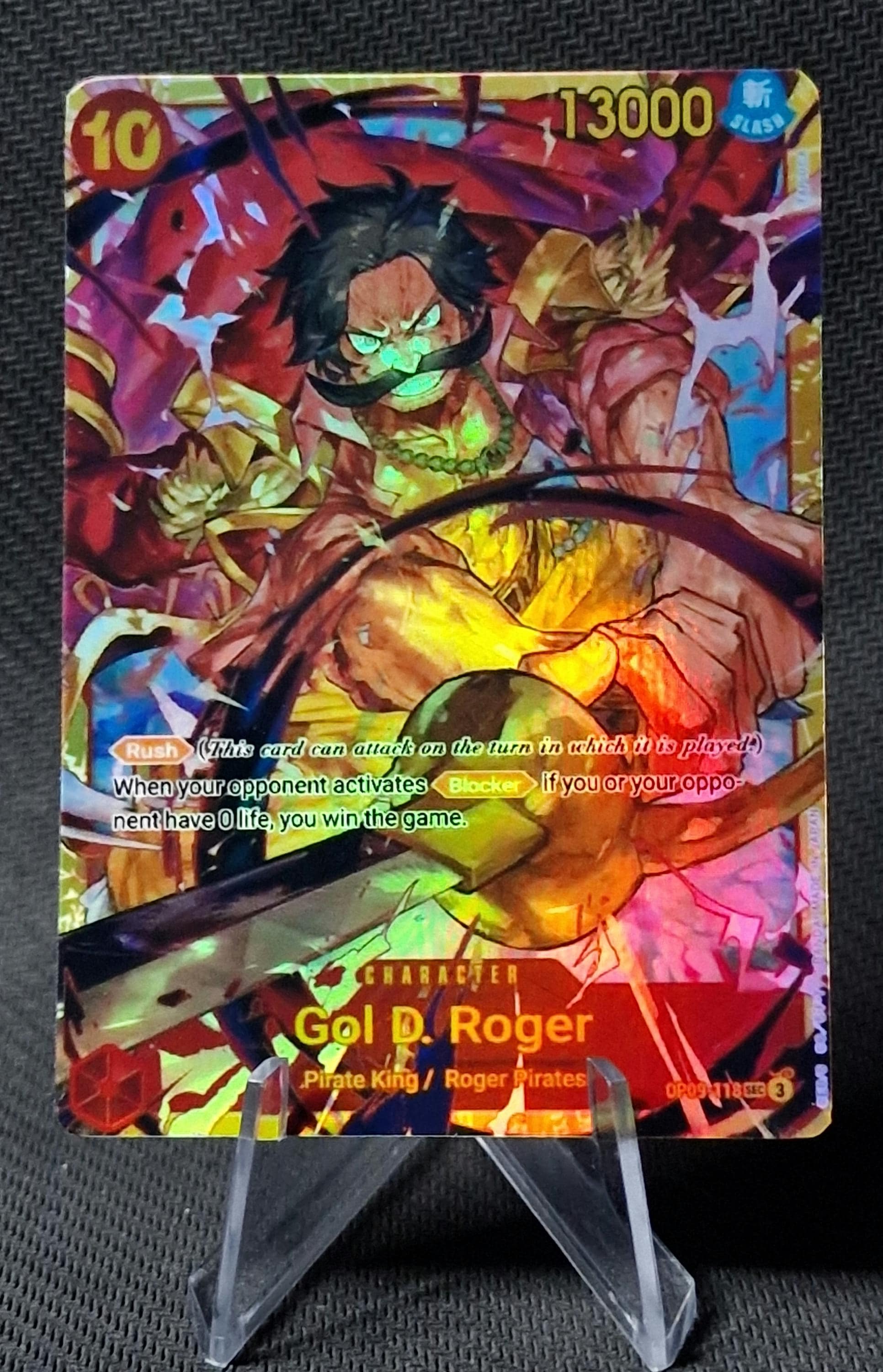 One Piece Proxy Card Holo - Gol D. Roger OP09-118 Character One Piece Proxy Card Holo - Gol D. Roger OP09-118 Character