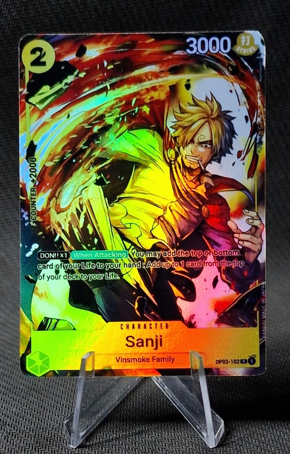One Piece Proxy Card Holo - Sanji OP03-102 Character Standard