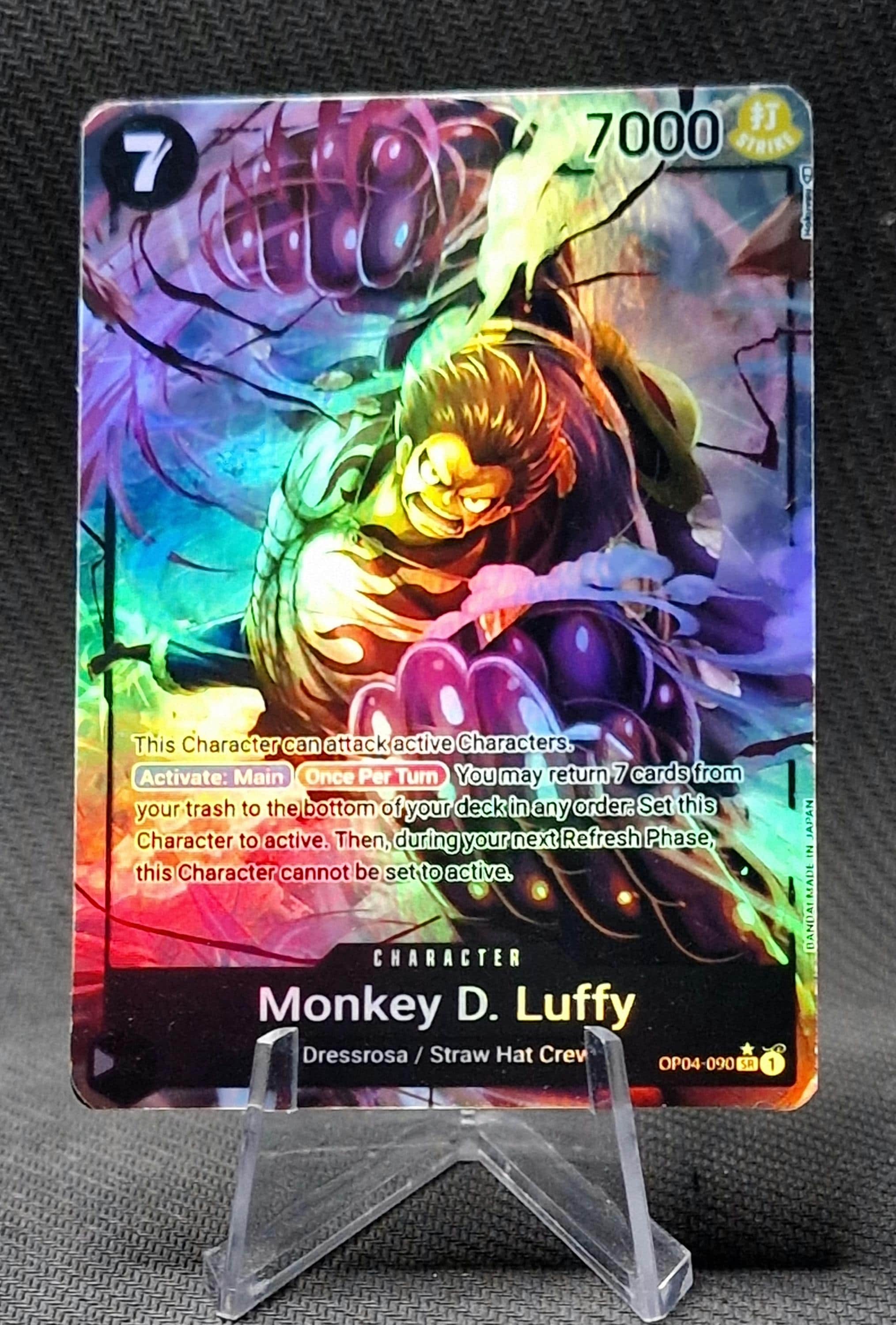 One Piece Proxy Card Holo - Monkey D. Luffy OP04-090 Character - Etsy