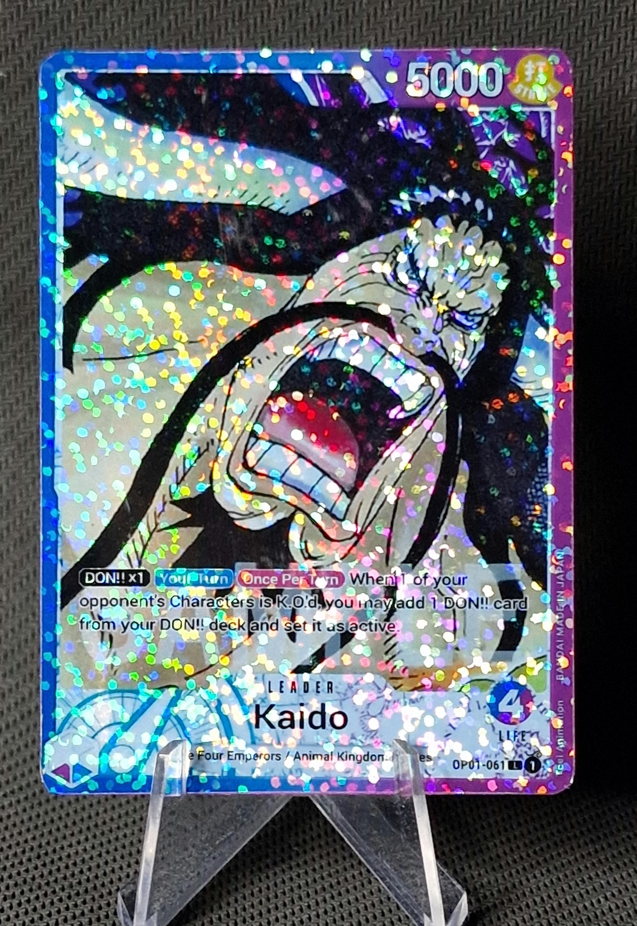 One Piece Proxy Card Holo - Kaido Leader OP01-061 Alt Art - Etsy