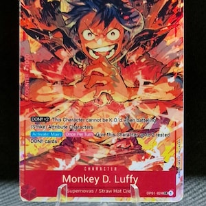 One Piece proxy card Holo - Monkey D. Luffy OP01-024 Character