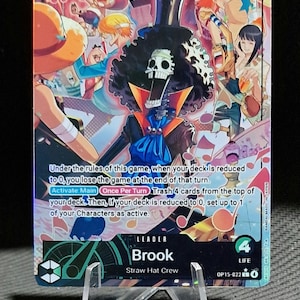 One Piece Proxy-Karte Holo – Brook Leader OP15-022 (Alternatives Artwork)