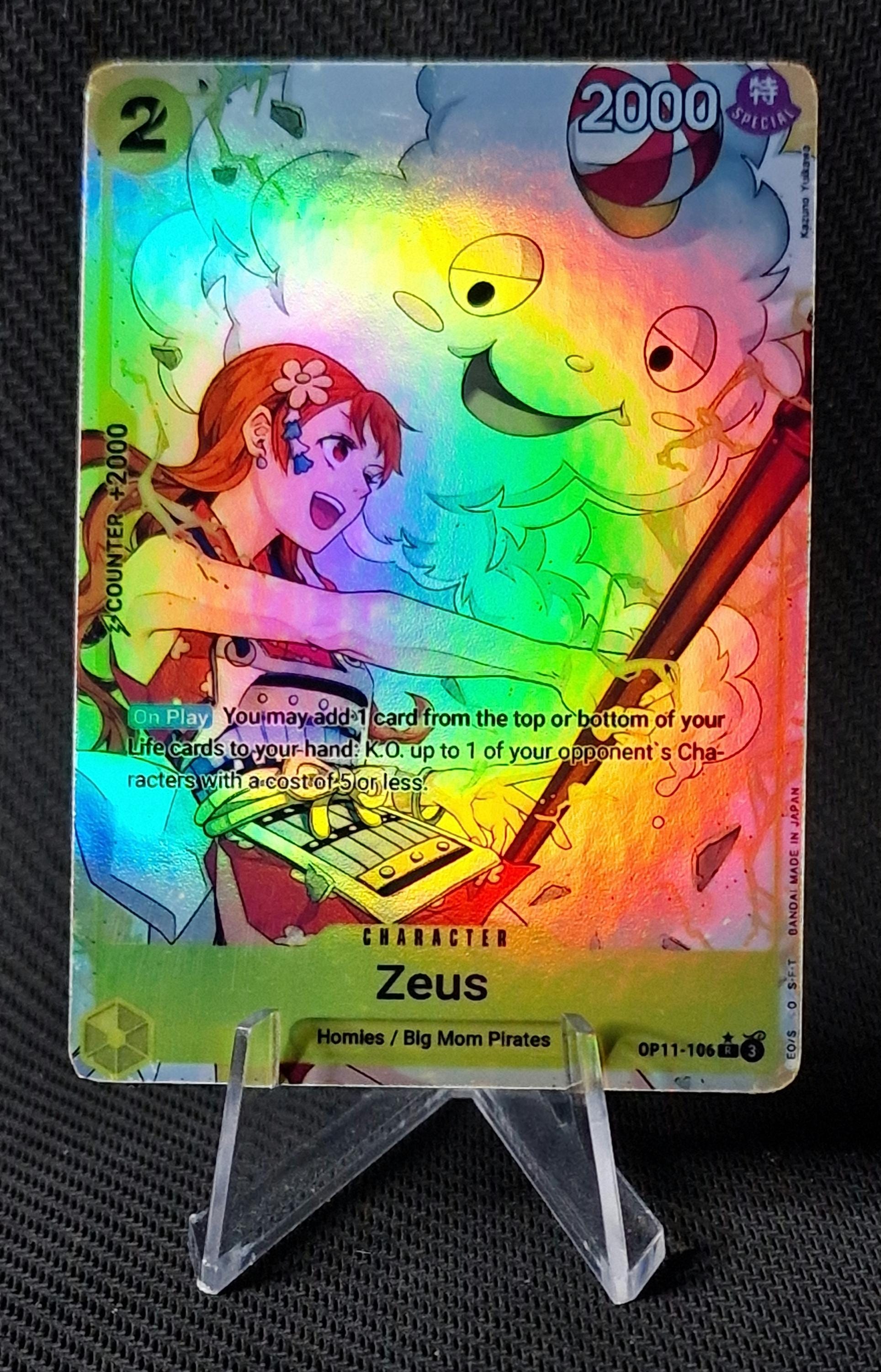 One Piece Proxy Card Holo - Zeus OP11-106 Character - Etsy