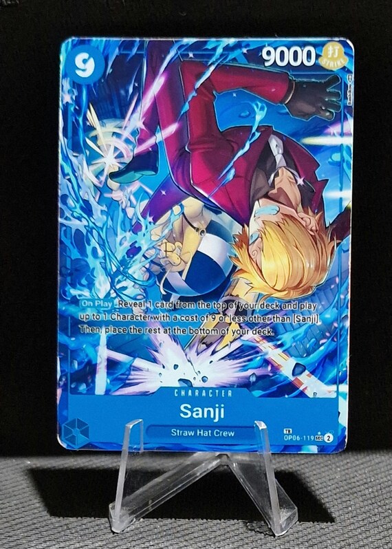 One Piece Proxy Card Holo - Sanji OP06-119 Character Treasure Rare