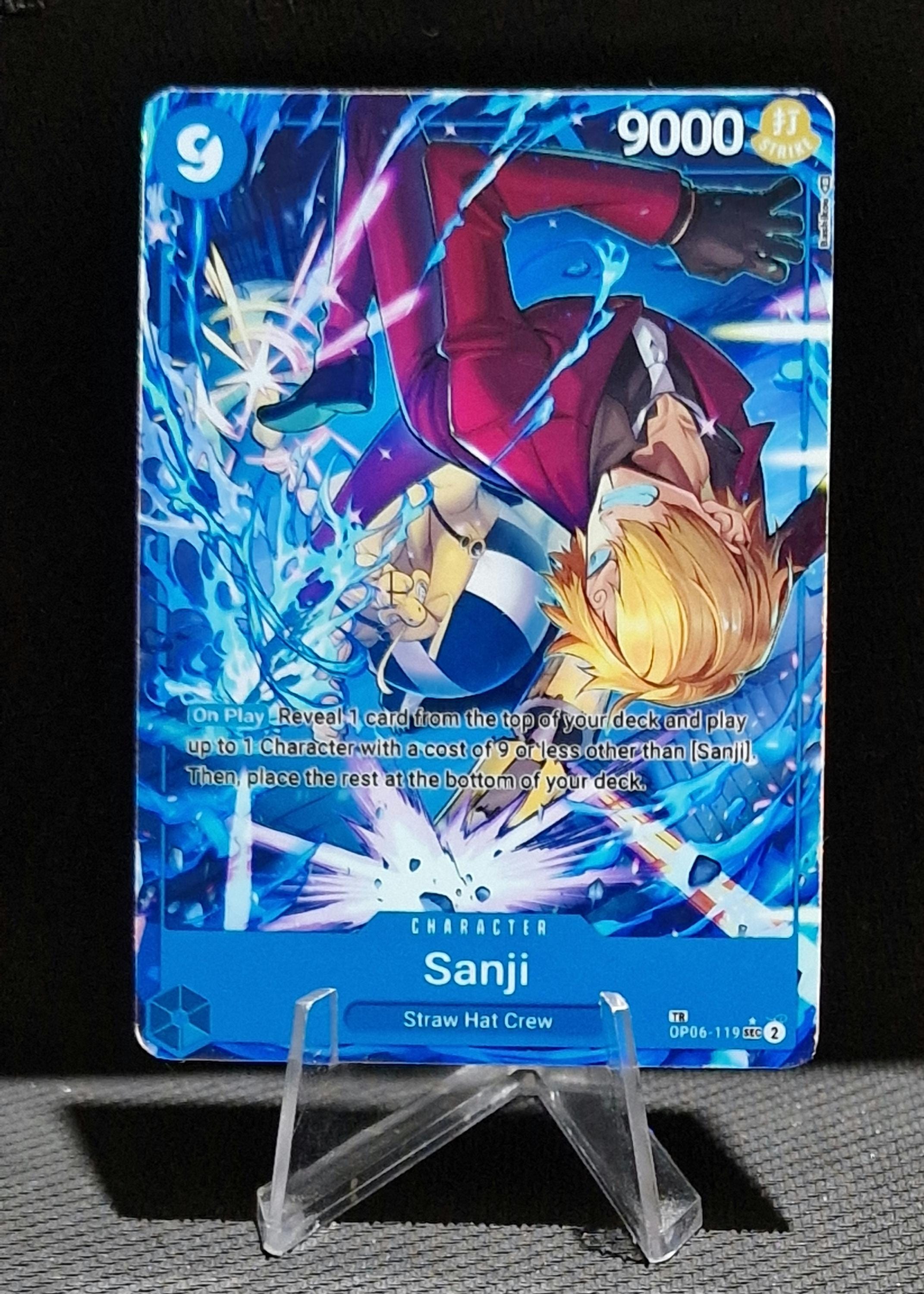 One Piece Proxy Card Holo - Sanji OP06-119 Character Treasure Rare