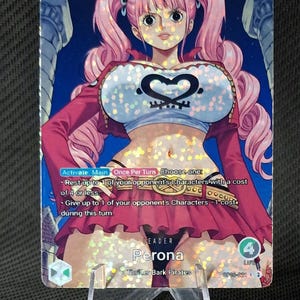 Carte One Piece Holo - Perona Custom Leader OP06-021 Alt Art Nouvelle Holographie "Dot" Waifu