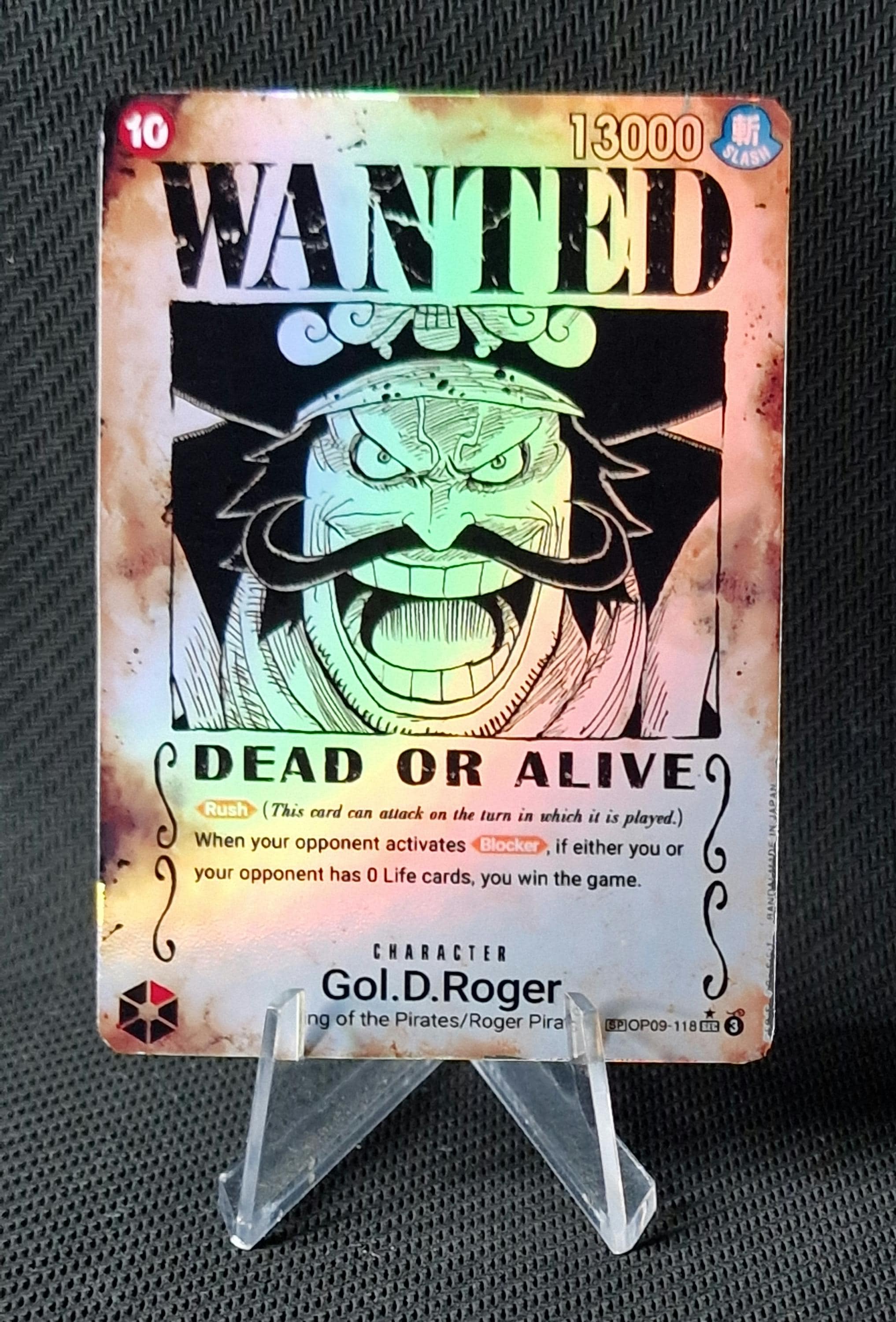 One Piece Proxy Card Holo - Gol.d.roger OP09-118 Character Alt ART