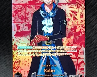 One Piece Character Custom Card Proxy Sabo OP13-120 Sec New