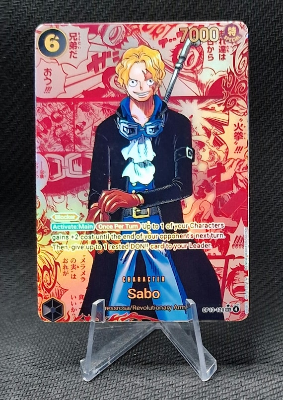 One Piece Character Custom Card Proxy Sabo OP13-120 Sec New Manga