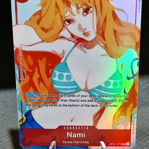 One Piece Proxy-Karte Holo – Nami OP01-016 Charakter Premium Collection Enge Version