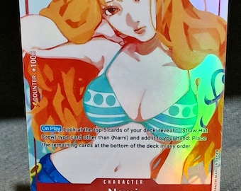 One Piece Proxy-Karte Holo – Nami OP01-016 Charakter Premium Collection Eng Version