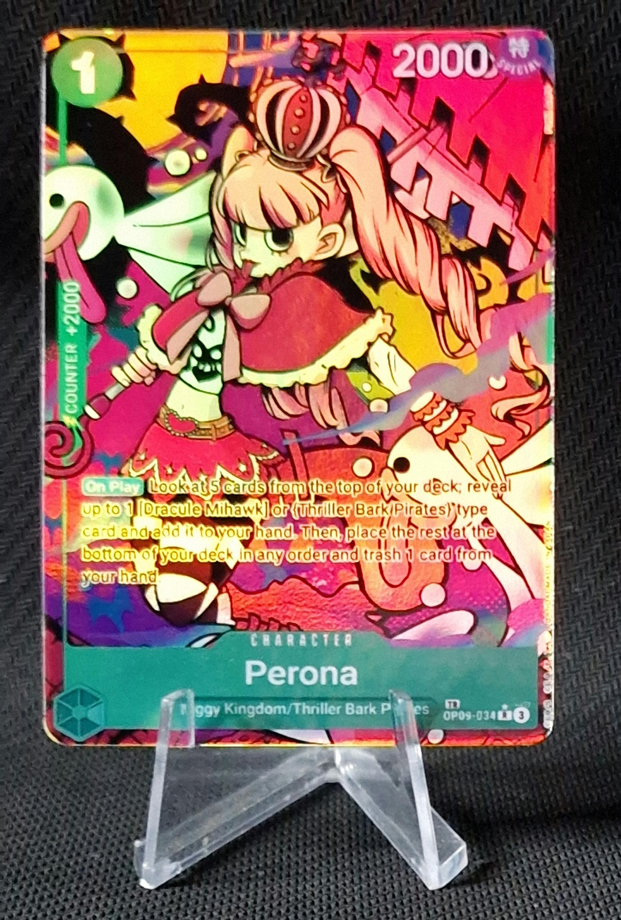 One Piece Proxy Card Holo - Perona OP09-034 Character Treasure
