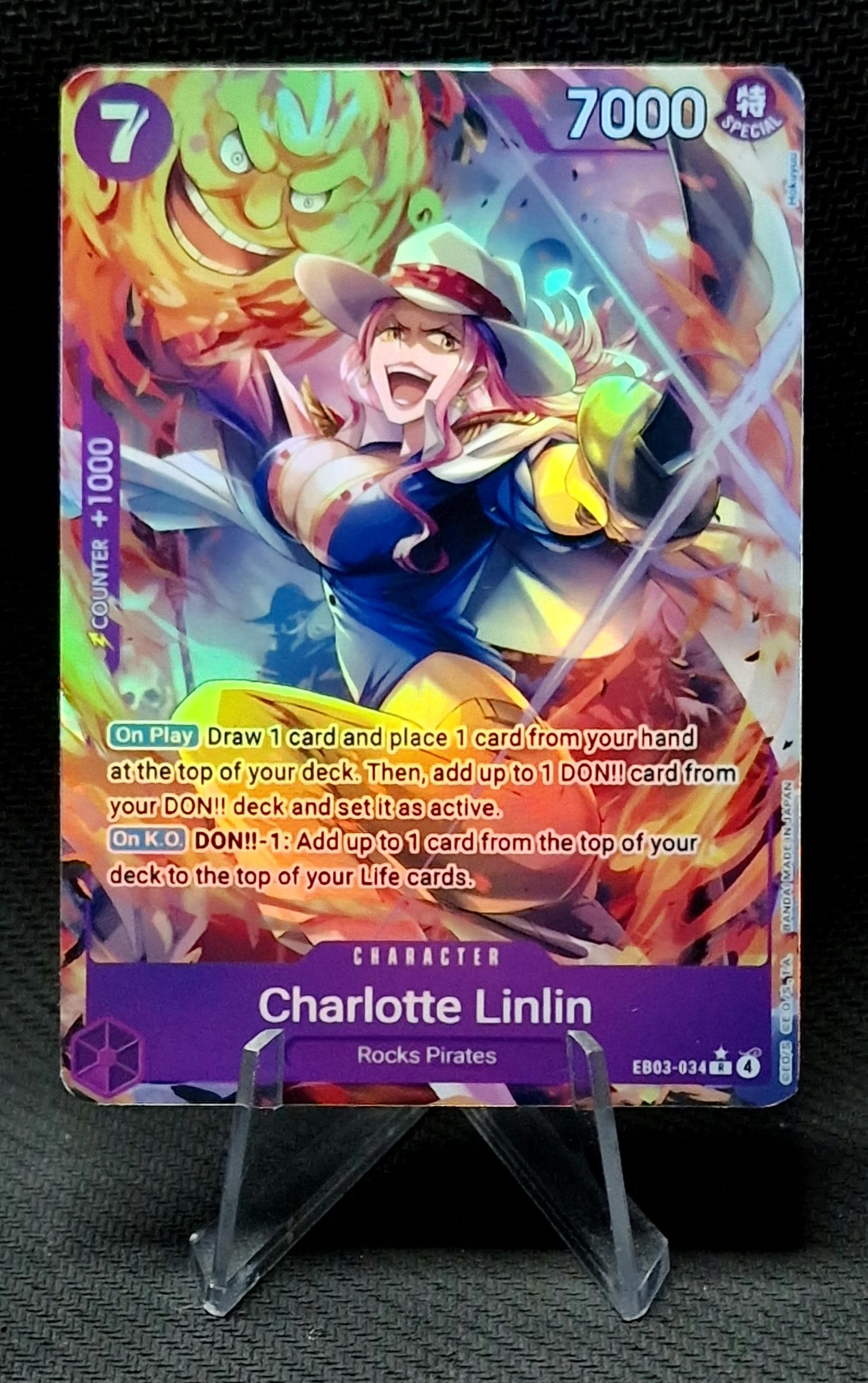 One Piece Proxy Card Holo - Charlotte Linlin EB03-034 Character - Etsy