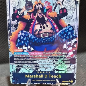 One Piece Charakter Manga Art Custom Card Proxy Marshall D Teach OP 09-093 ENG Version