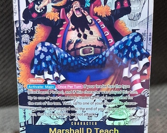 One piece character manga art custom card proxy Marshall D Teach OP 09-093 ENG version